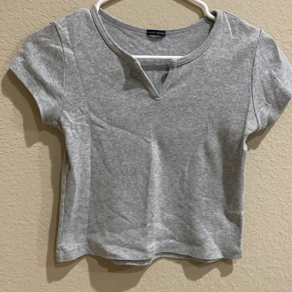 brandy melville gray xs-medium crop top